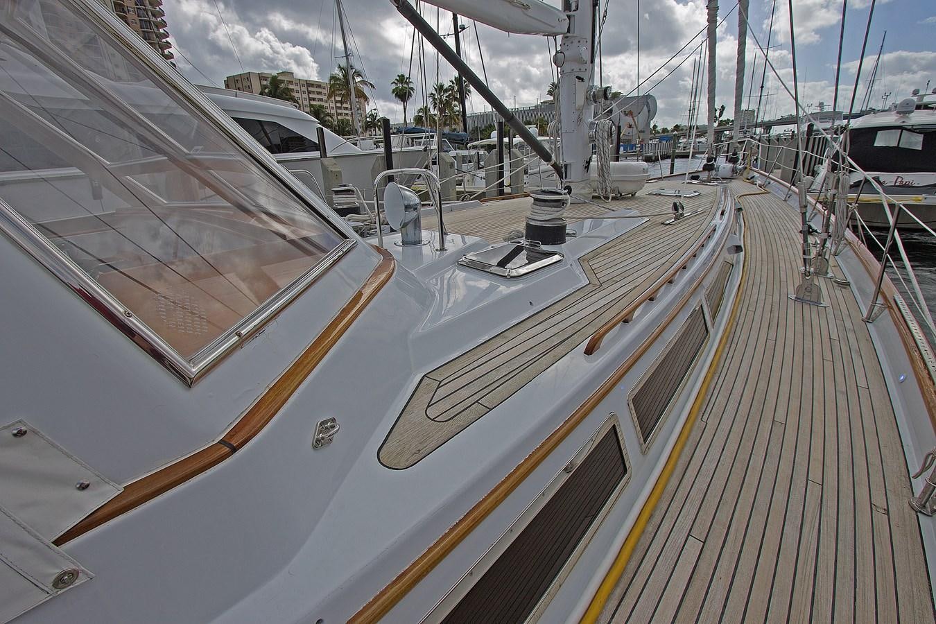 a train on a track aboard EAGLES NEST Yacht for Sale