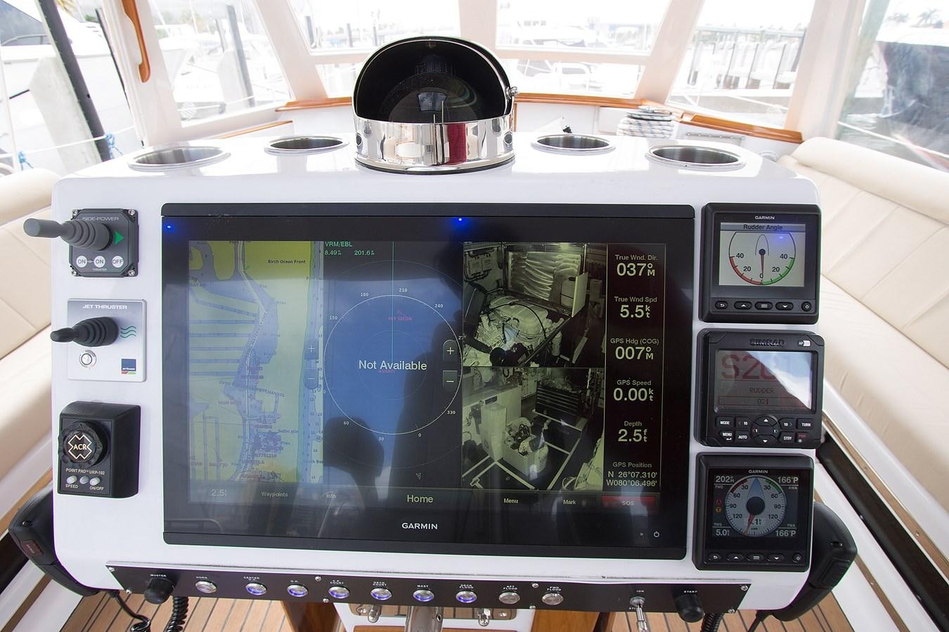 a machine with a screen aboard EAGLES NEST Yacht for Sale
