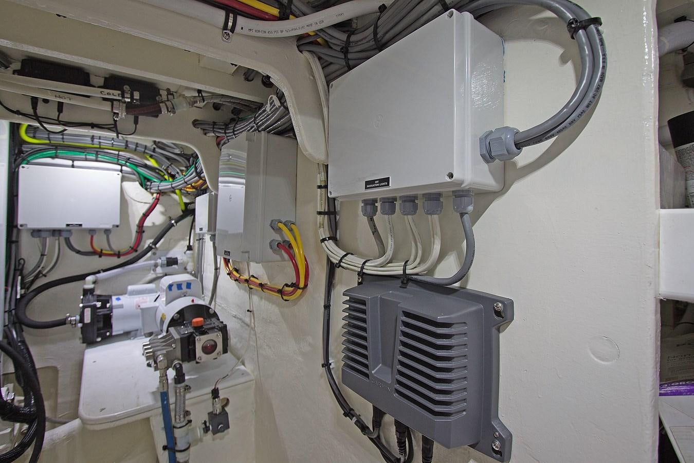 a white machine with pipes aboard EAGLES NEST Yacht for Sale