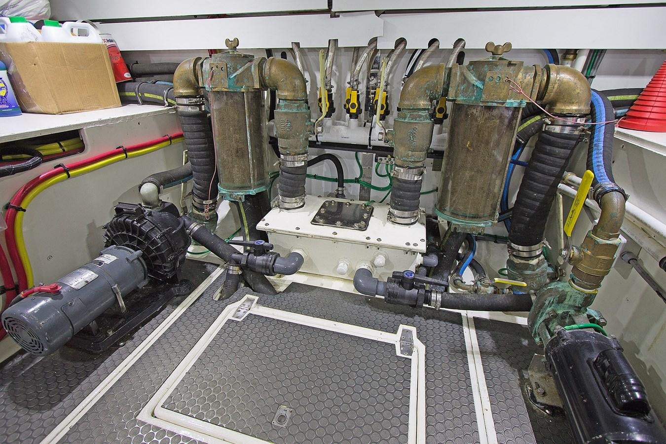 a machine with a large metal cylinder aboard EAGLES NEST Yacht for Sale