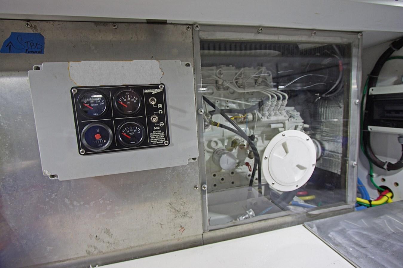 a white box with a black object inside aboard EAGLES NEST Yacht for Sale