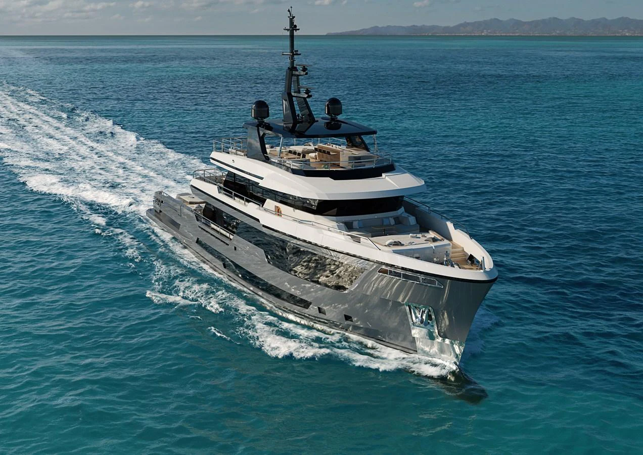 a boat on the water aboard COLUMBUS CROSSOVER 42/01 Yacht for Sale
