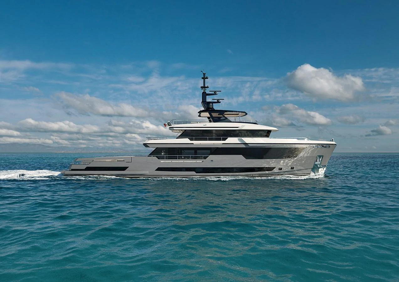 a boat in the water aboard COLUMBUS CROSSOVER 42/01 Yacht for Sale