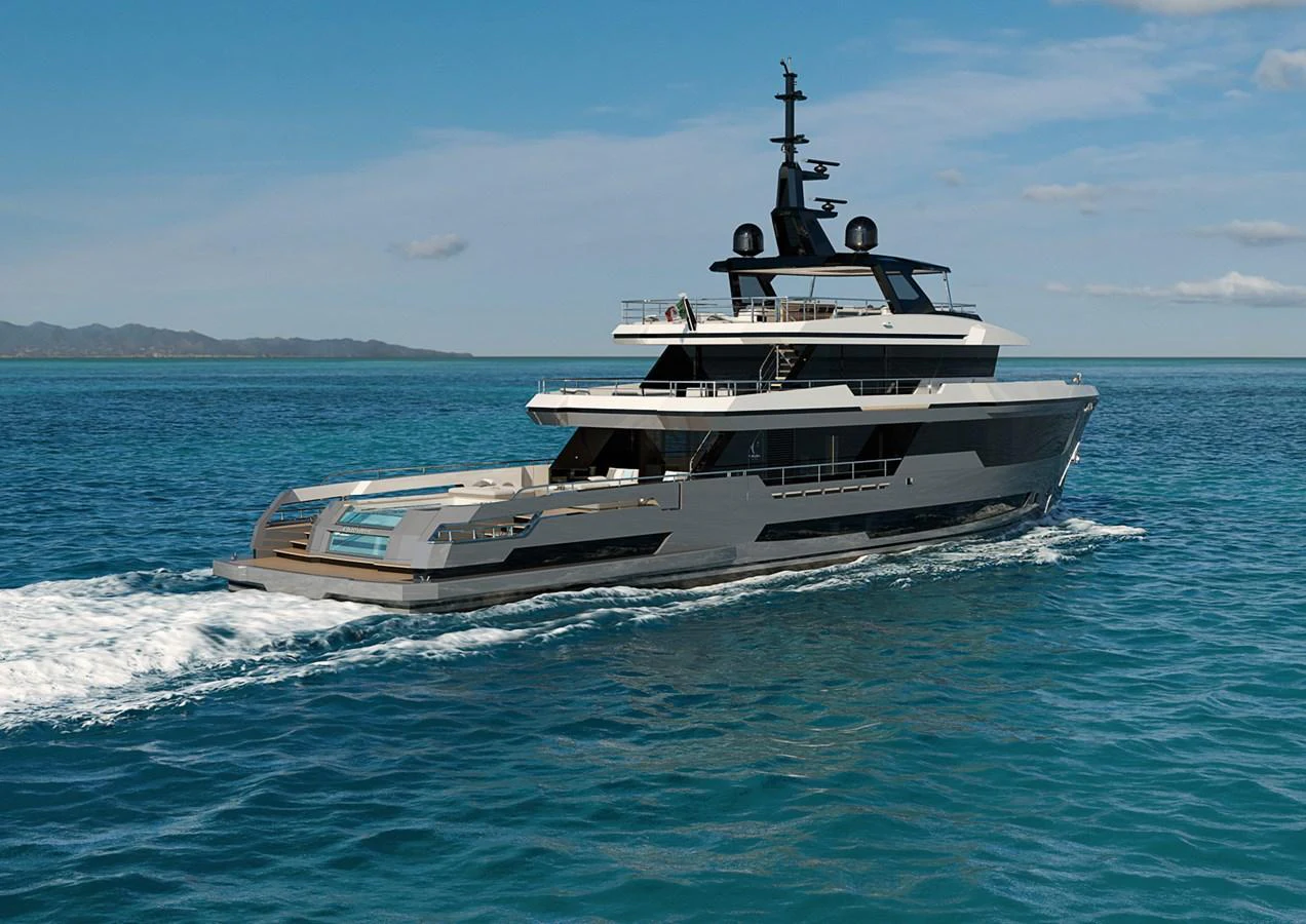 a boat on the water aboard COLUMBUS CROSSOVER 42/01 Yacht for Sale