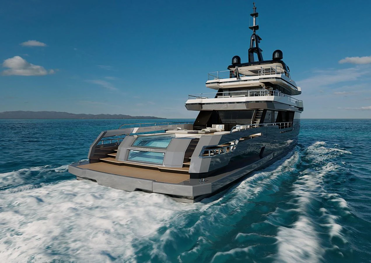 a boat on the water aboard COLUMBUS CROSSOVER 42/01 Yacht for Sale