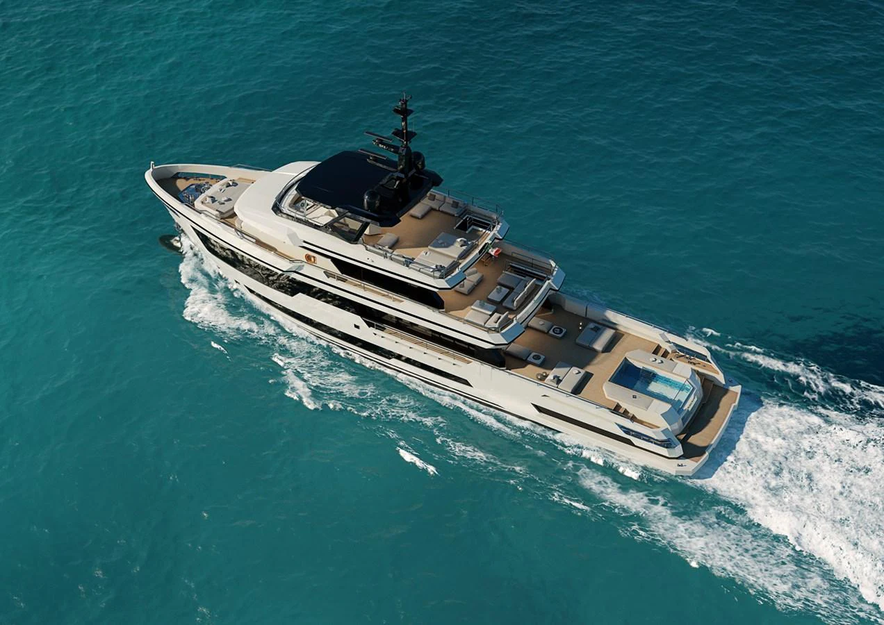a high angle view of a ship aboard COLUMBUS CROSSOVER 42/01 Yacht for Sale