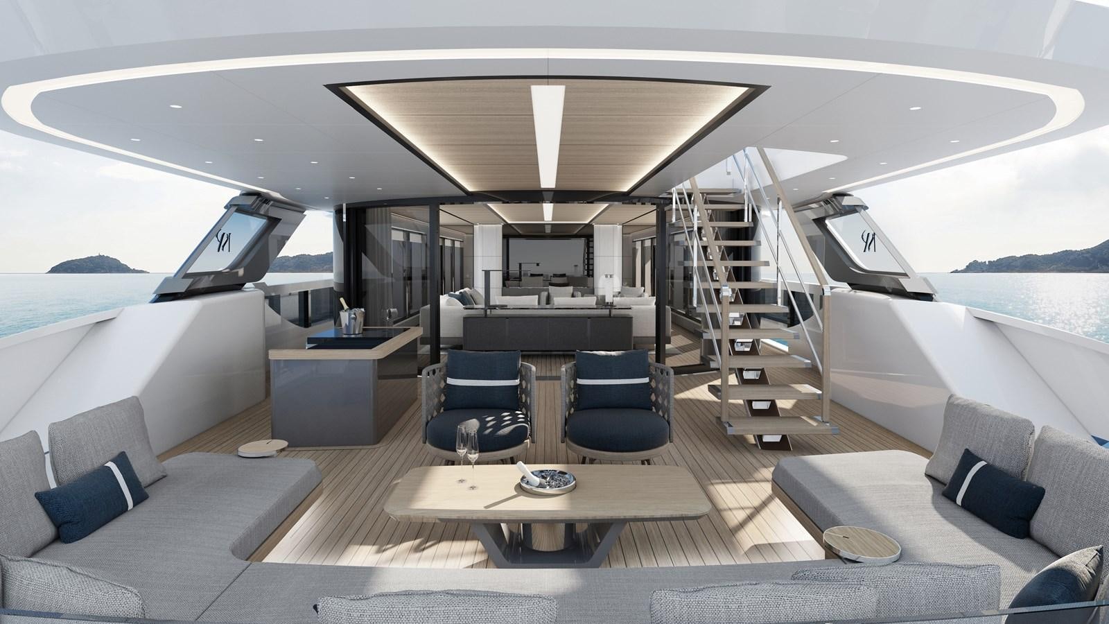 inside of a vehicle aboard ISA GT 33 Yacht for Sale