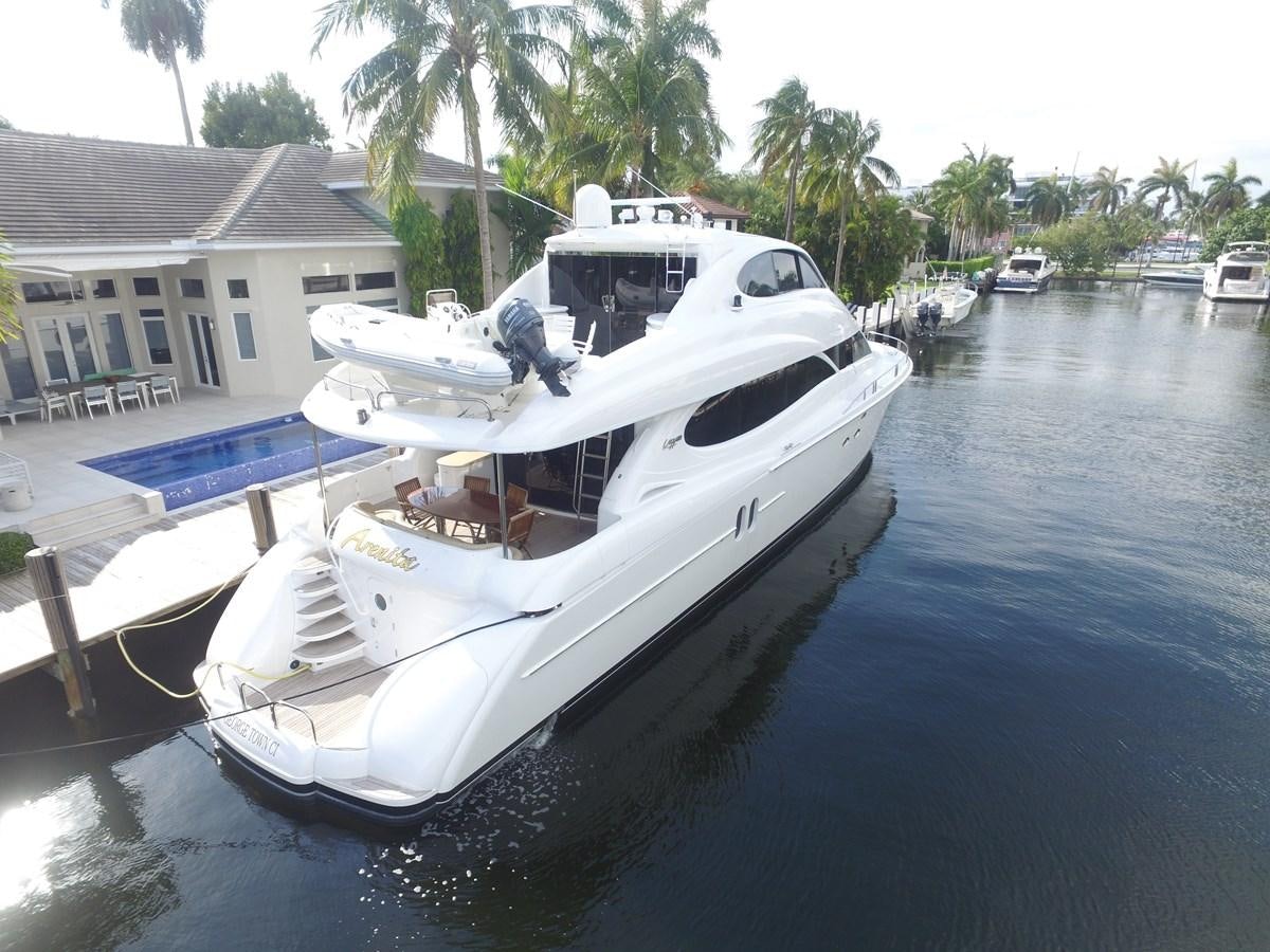 a boat docked in a harbor aboard ARENITA Yacht for Sale