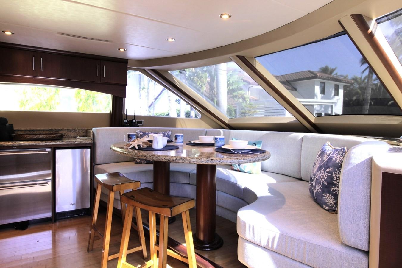 a kitchen and living room aboard ARENITA Yacht for Sale