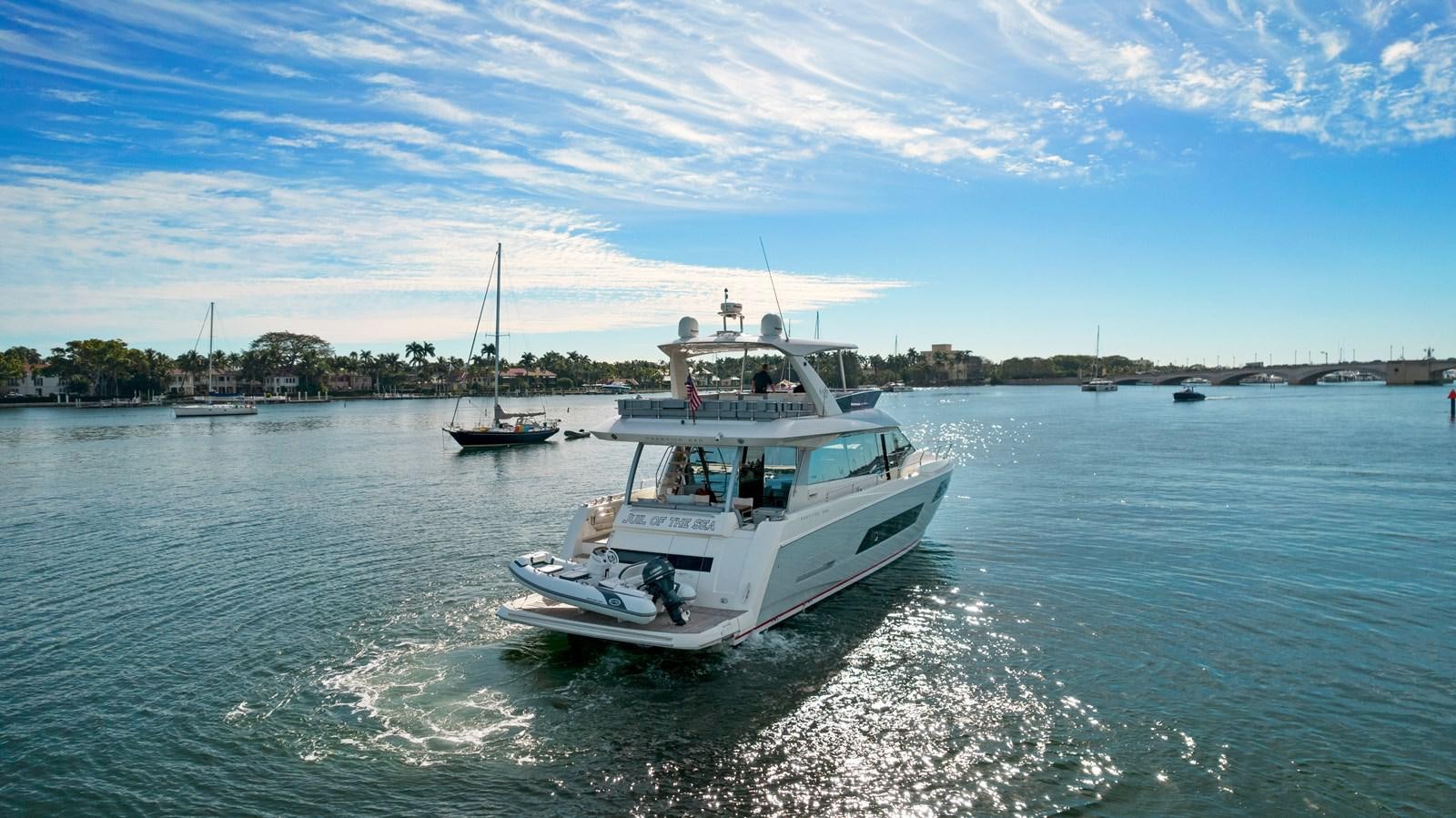 a boat sailing on the water aboard JUIL OF THE SEA Yacht for Sale
