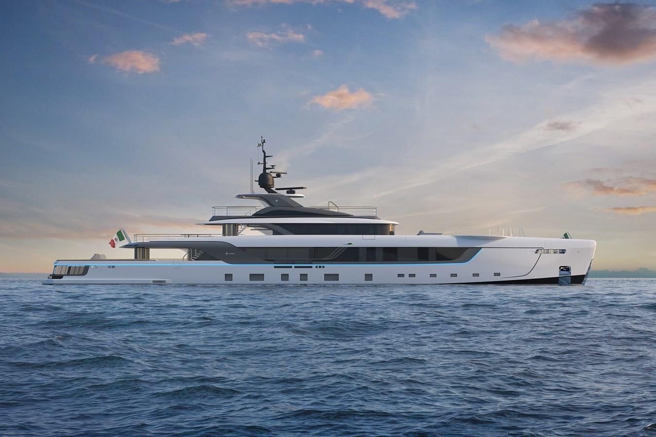 a large white boat in the water aboard ADMIRAL 55 S-FORCE PROJECT SILVER STAR Yacht for Sale