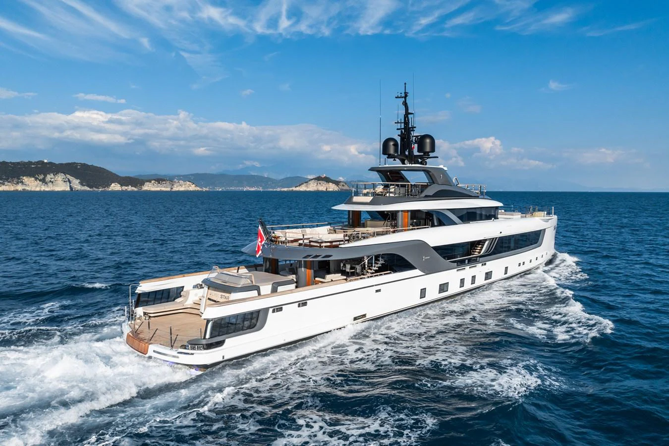 a boat on the water aboard SILVER STAR I Yacht for Sale