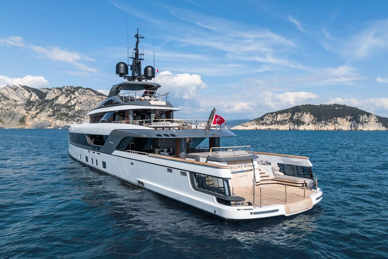 a boat on the water aboard SILVER STAR I Yacht for Sale