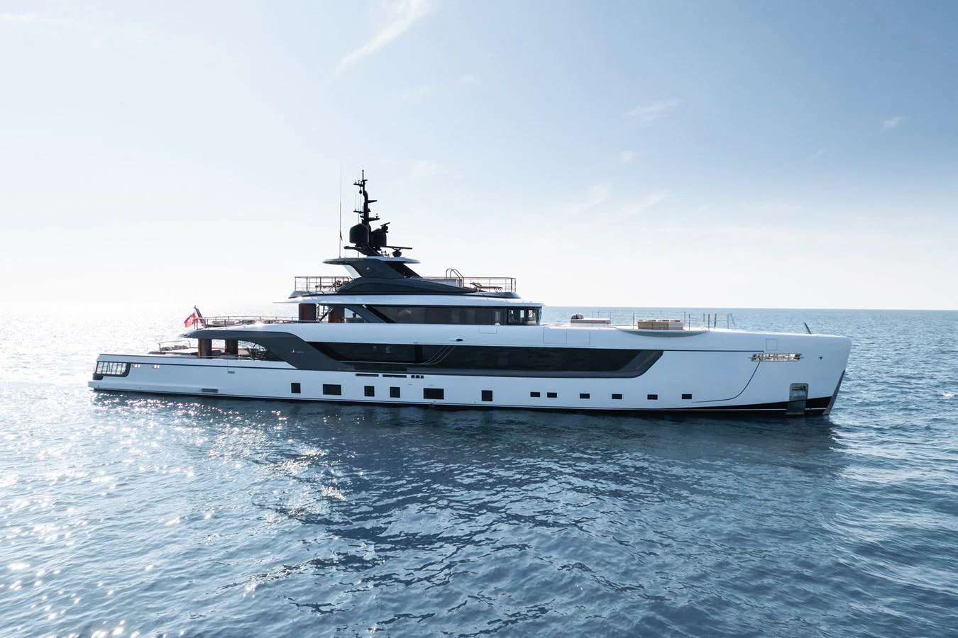 a large white boat in the water aboard SILVER STAR I Yacht for Sale