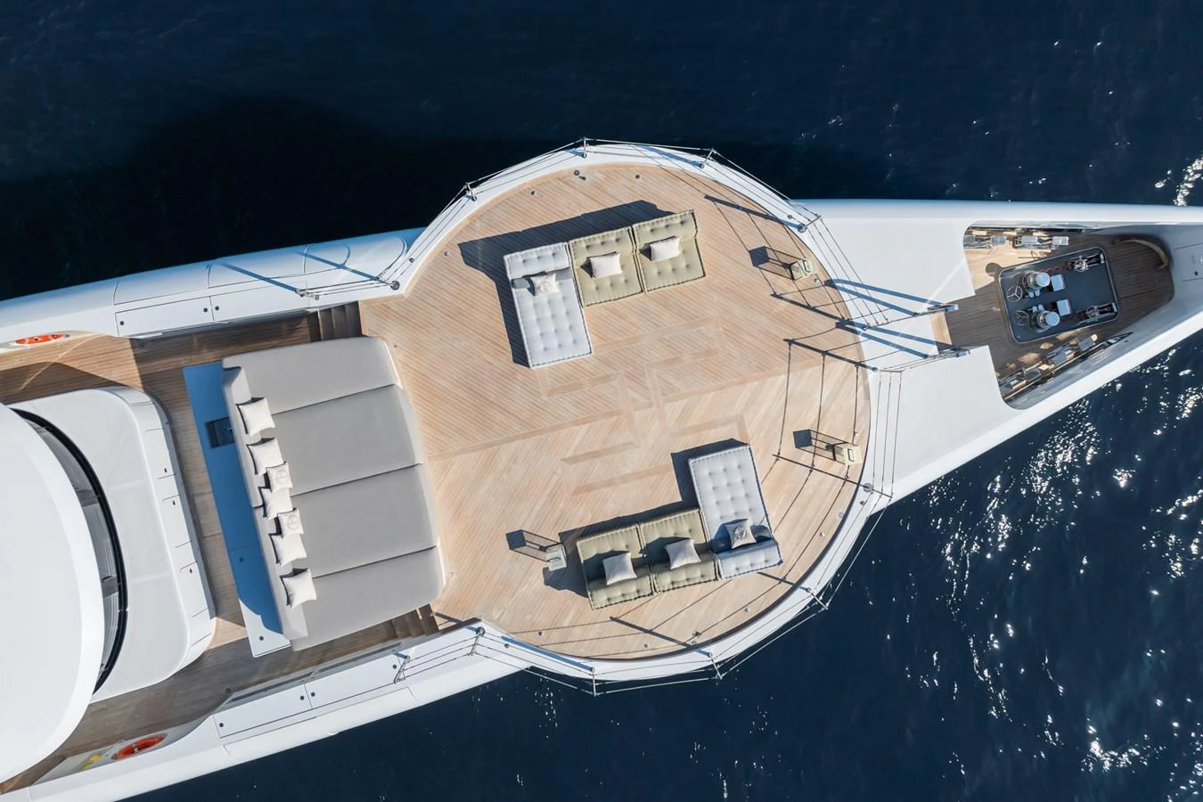 a satellite in space aboard SILVER STAR I Yacht for Sale