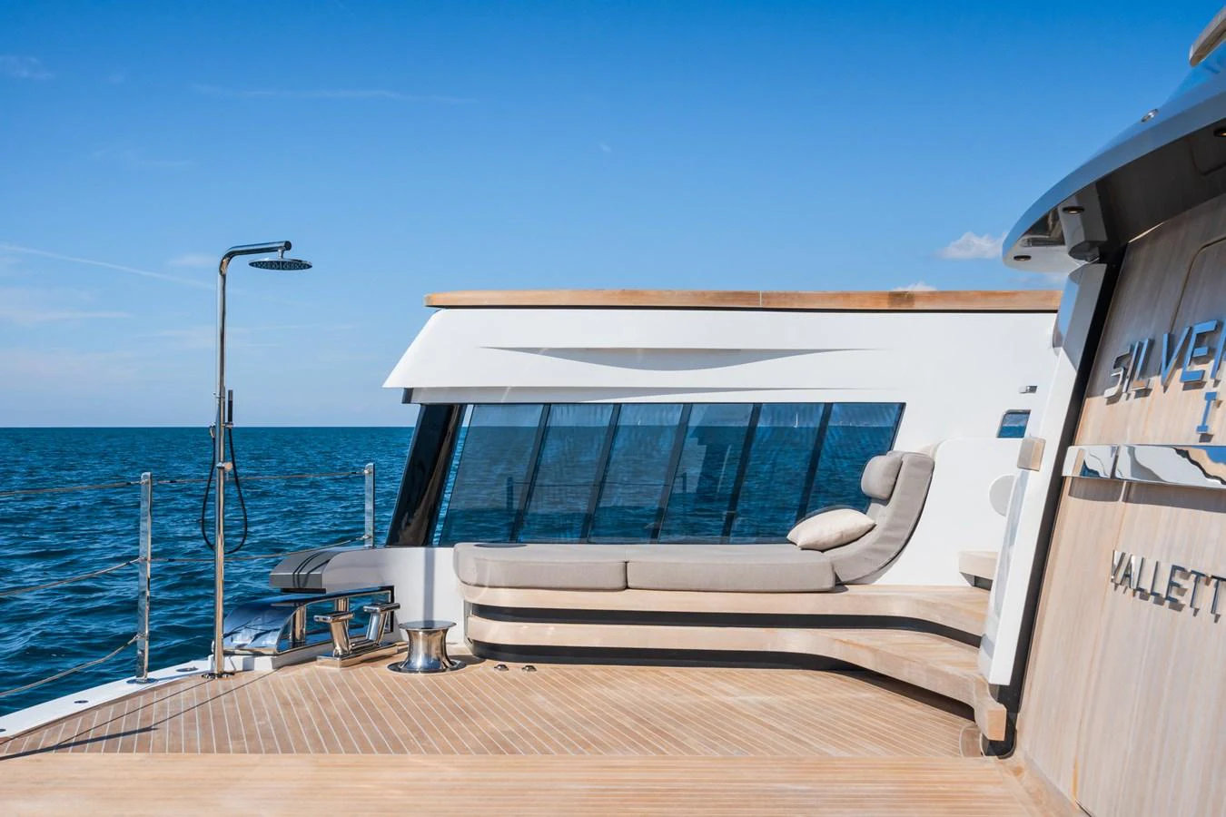 a boat on the water aboard SILVER STAR I Yacht for Sale