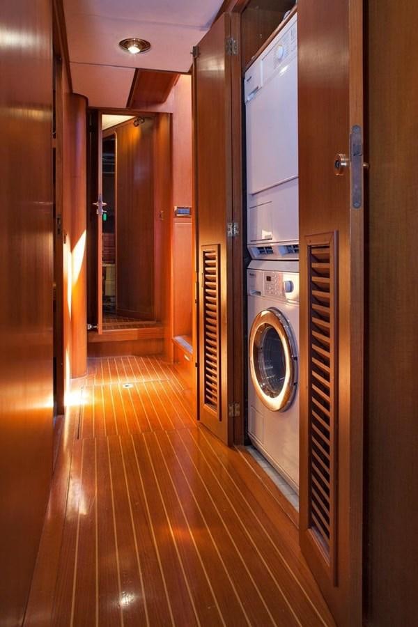a room with a washing machine aboard ARMATHIA Yacht for Sale