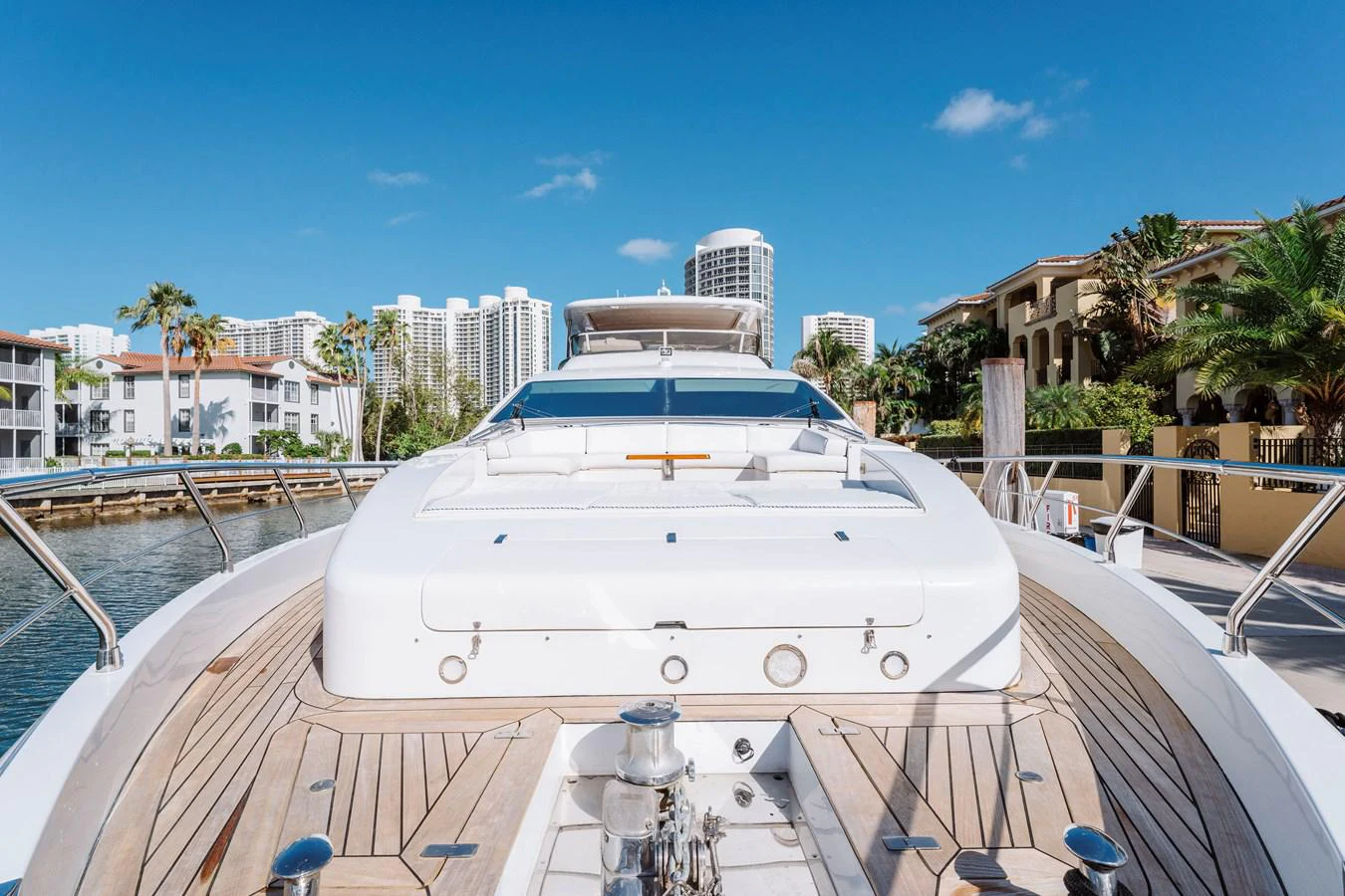 a boat on a deck aboard RESET Yacht for Sale