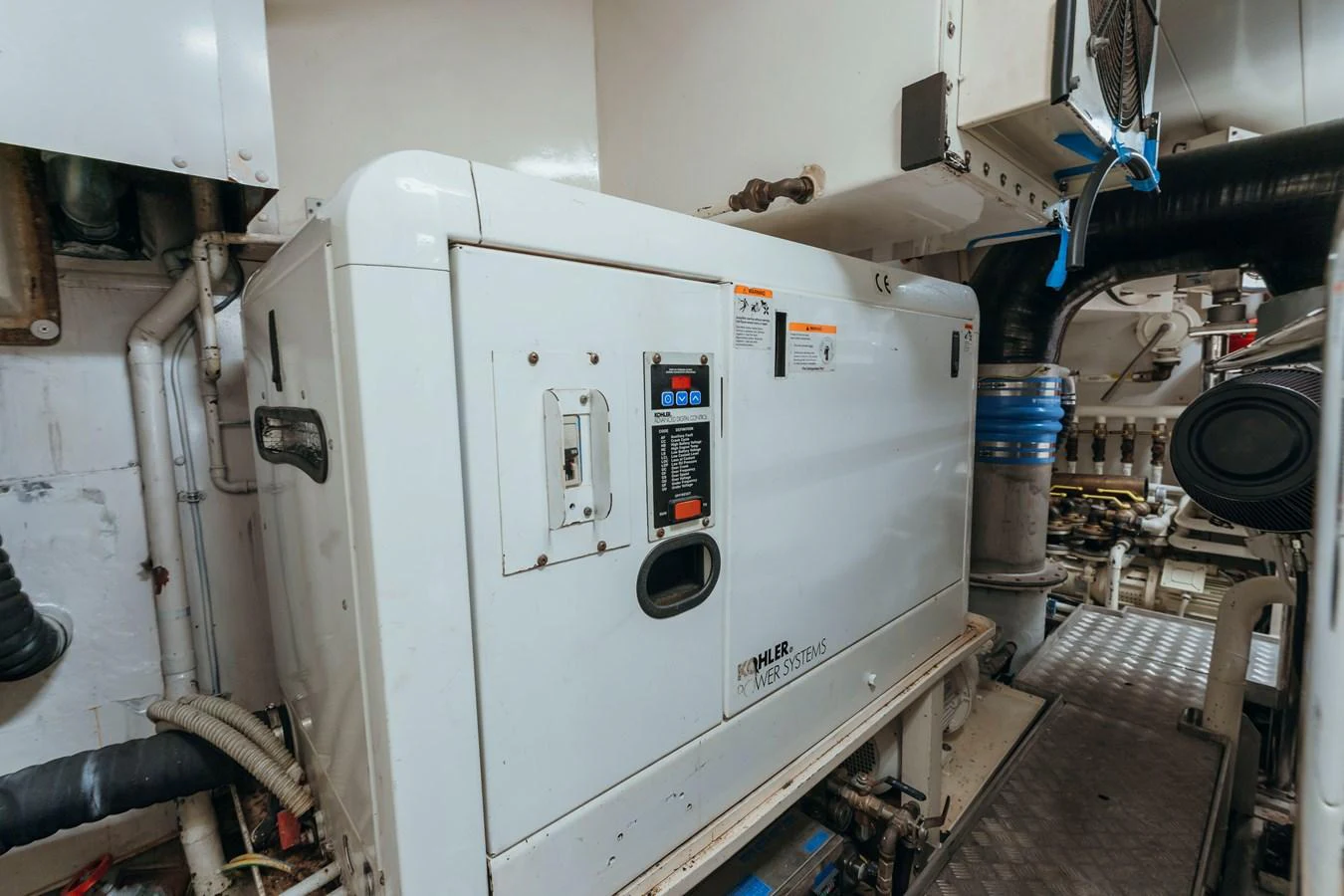 a machine in a room aboard RESET Yacht for Sale