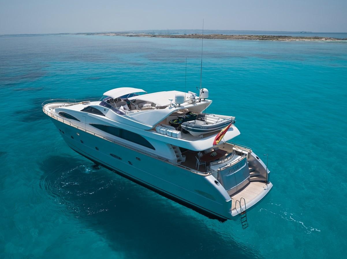 a boat in the water aboard KIAWAH II Yacht for Sale