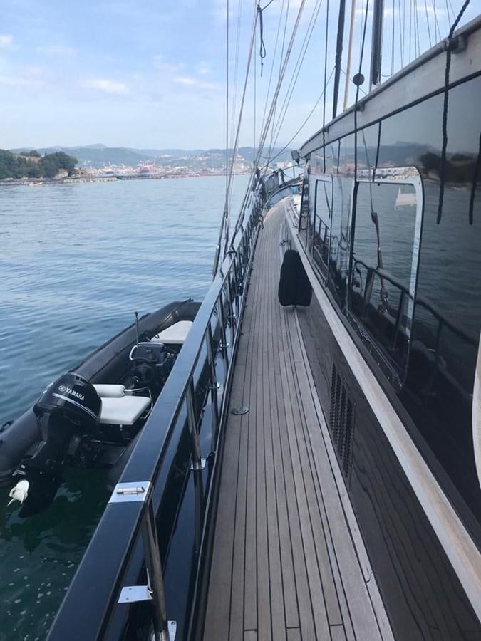 a boat on the water aboard BLACKWOOD I Yacht for Sale