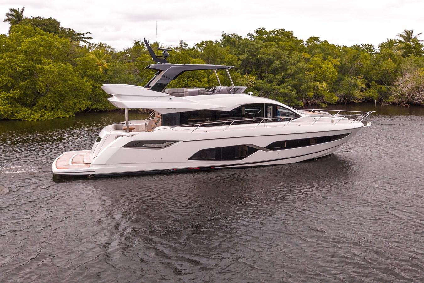 a boat on the water aboard MANHATTAN 68 Yacht for Sale
