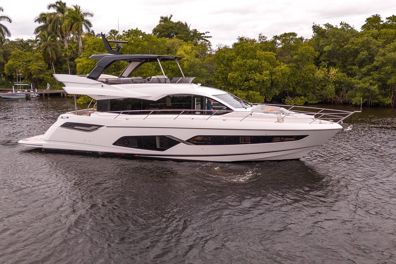 a boat on the water aboard MANHATTAN 68 Yacht for Sale