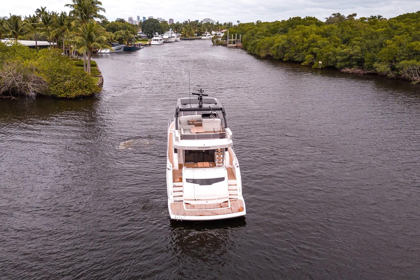 a boat on the water aboard MANHATTAN 68 Yacht for Sale