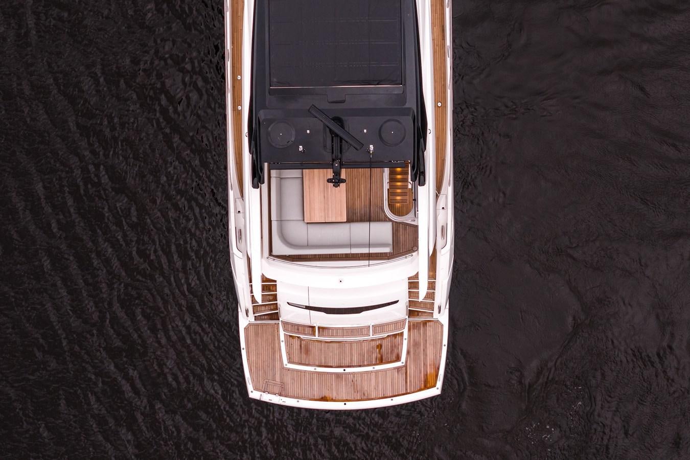 a small wooden box with a handle aboard MANHATTAN 68 Yacht for Sale