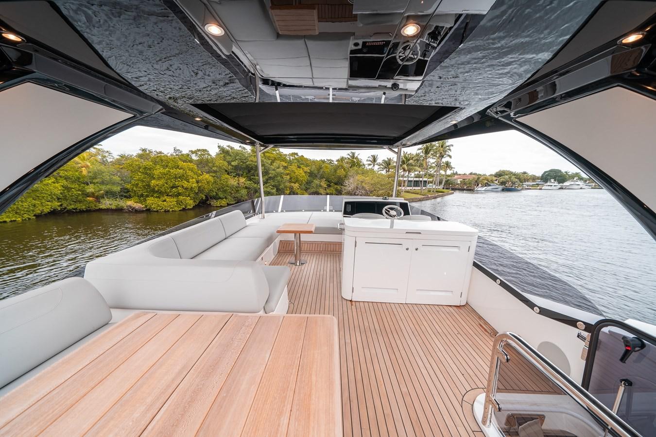 a boat on the water aboard MANHATTAN 68 Yacht for Sale