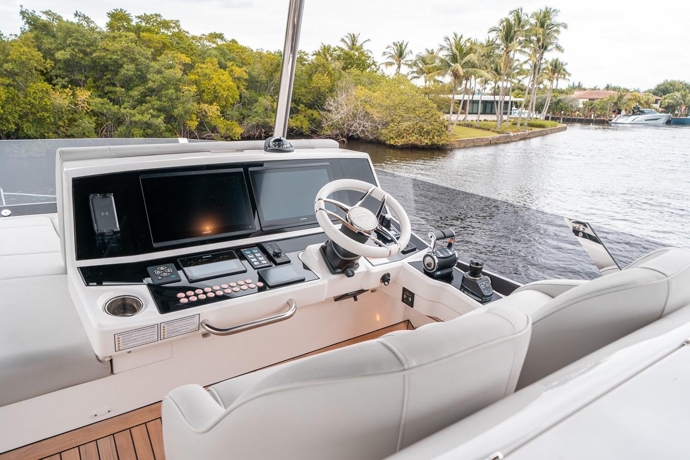 a boat on the water aboard MANHATTAN 68 Yacht for Sale