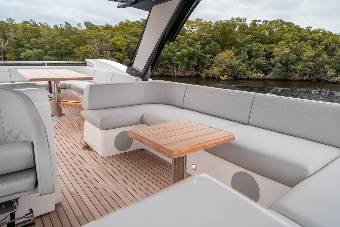 a boat on a deck aboard MANHATTAN 68 Yacht for Sale