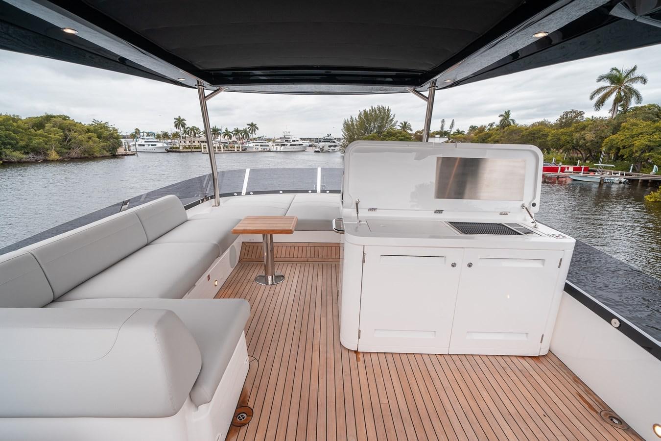 a boat on a water body aboard MANHATTAN 68 Yacht for Sale