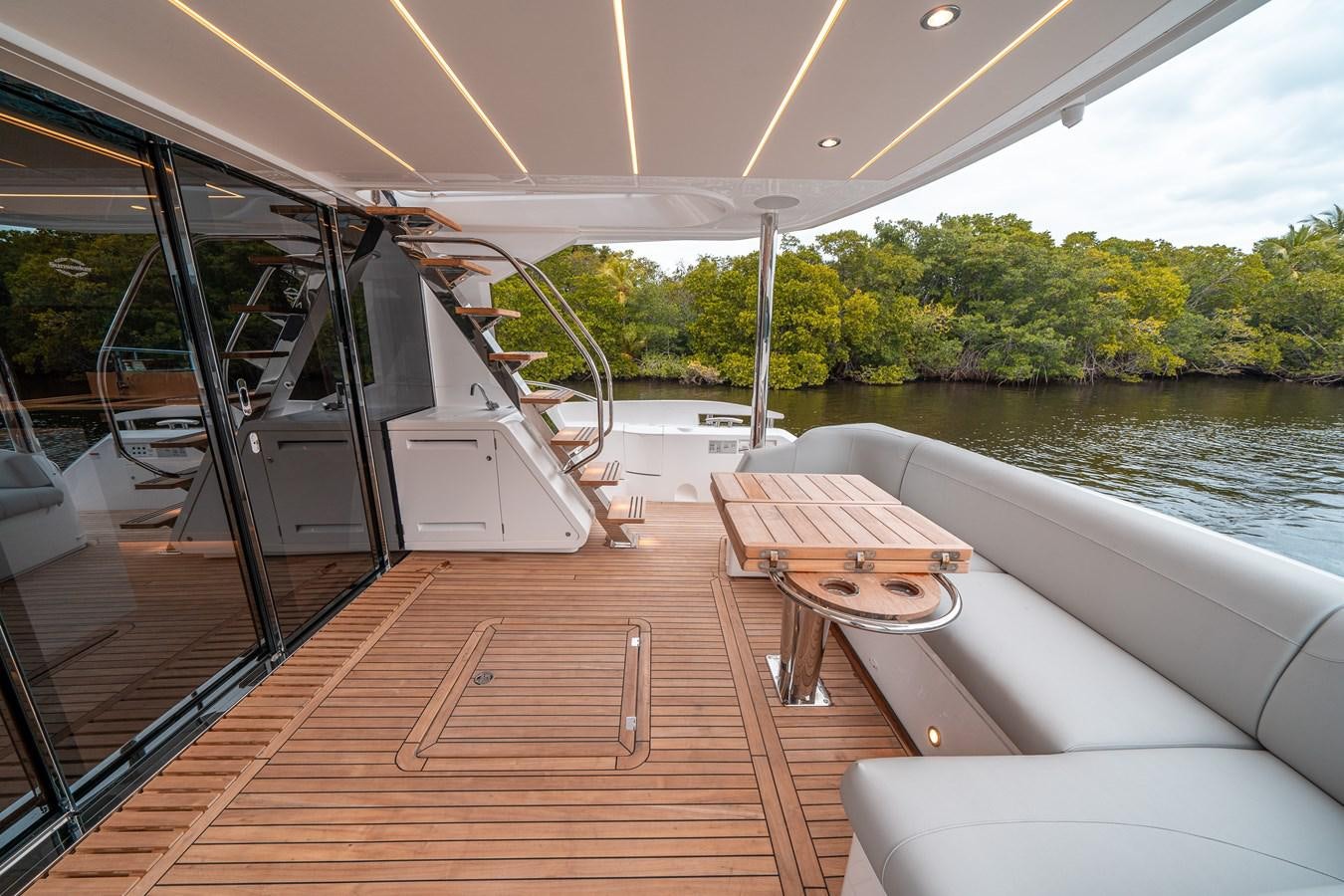 a boat on the water aboard MANHATTAN 68 Yacht for Sale