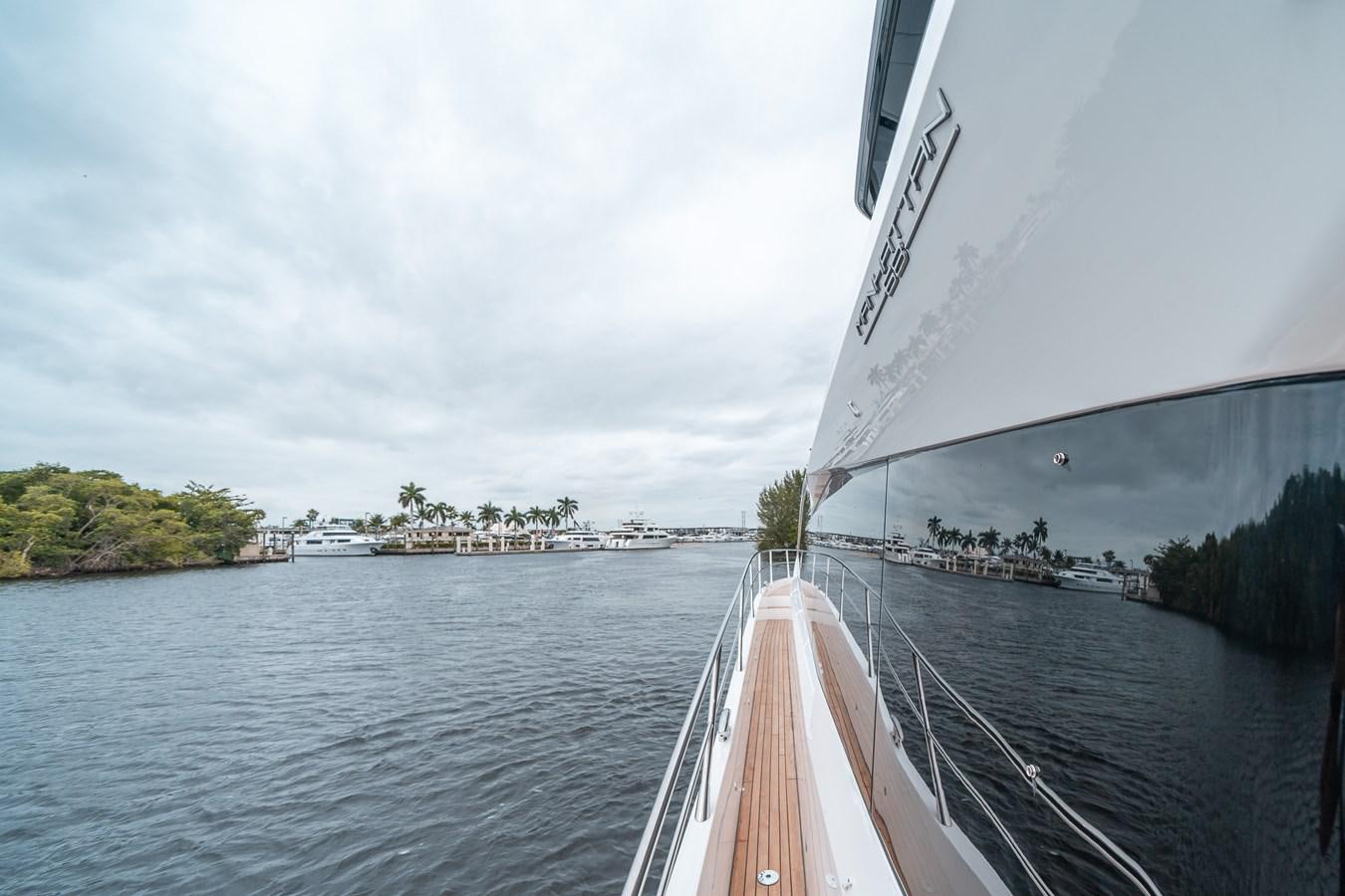 a boat on the water aboard MANHATTAN 68 Yacht for Sale