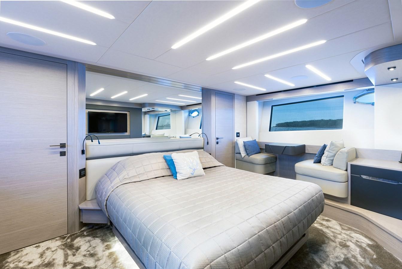 a room with a couple of beds aboard #15 Yacht for Sale