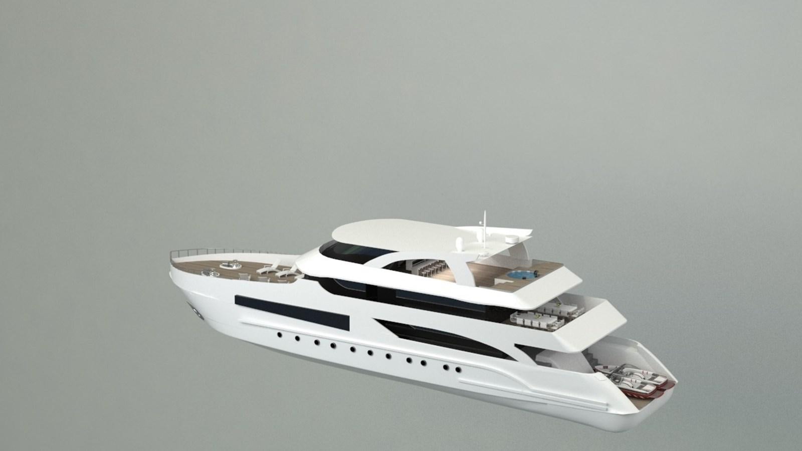 a model of a boat aboard 42 M YATCH Yacht for Sale