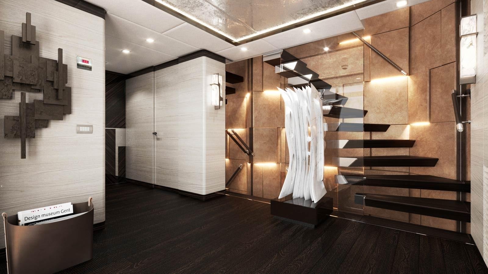 a room with a bed and a closet aboard ALP Yacht for Sale