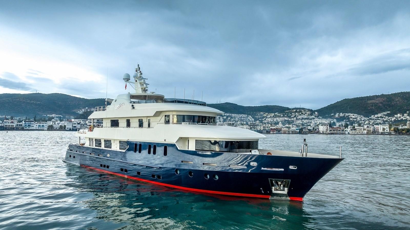 a boat on the water aboard SERENITY II Yacht for Sale