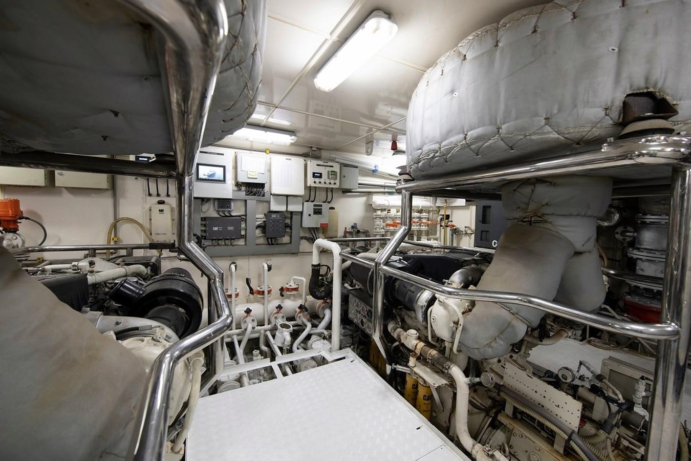 a room with machinery aboard SERENITY II Yacht for Sale