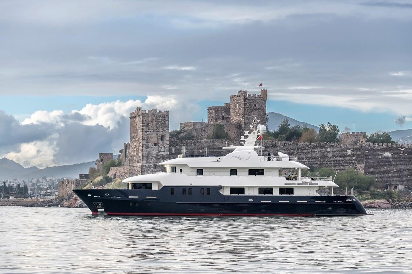 a boat on the water aboard SERENITY II Yacht for Sale