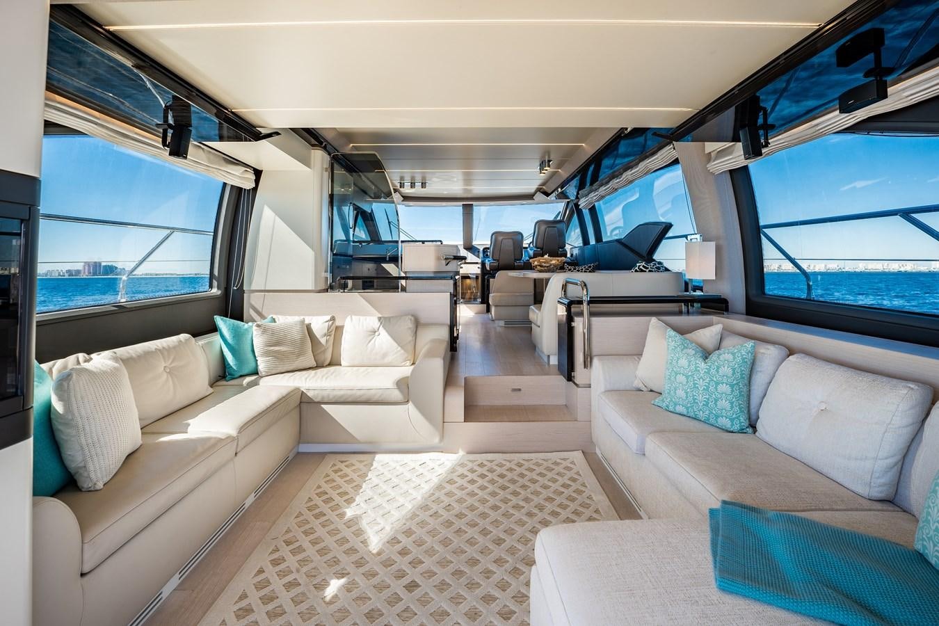 inside of a car aboard KNOT DIVORCE Yacht for Sale