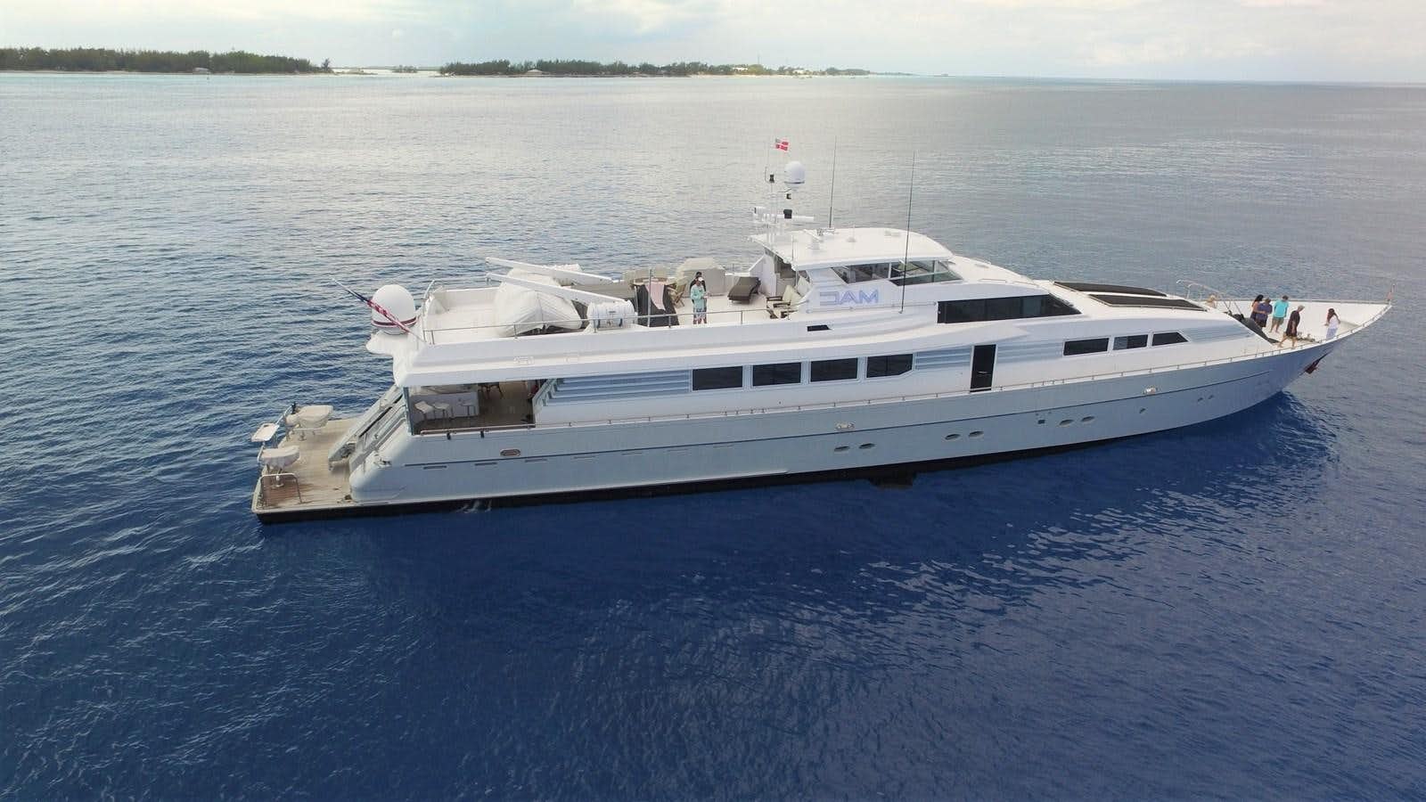 a boat in the water aboard MAC Yacht for Sale