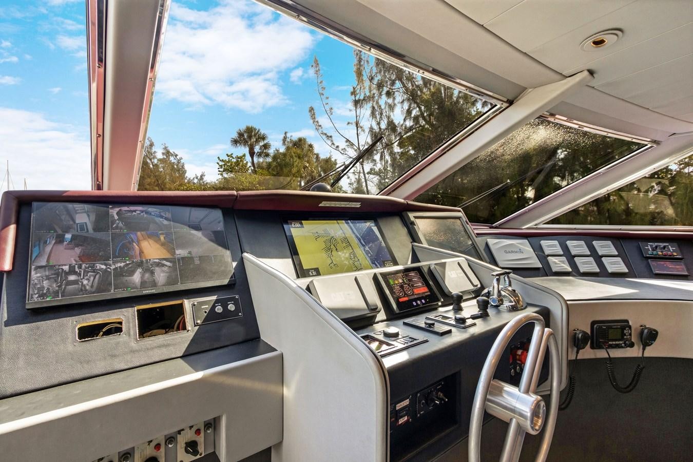 inside of a car aboard MAC Yacht for Sale