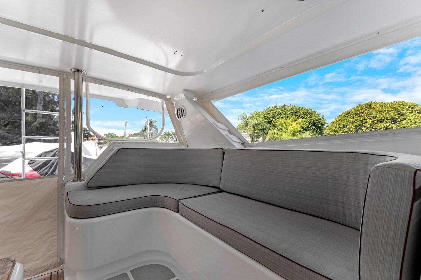 the inside of a vehicle aboard MAC Yacht for Sale