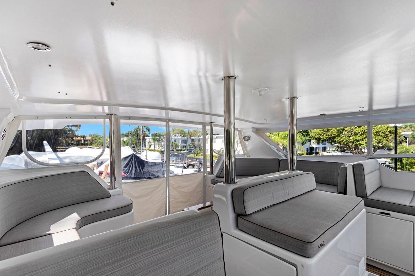 inside of a car aboard MAC Yacht for Sale