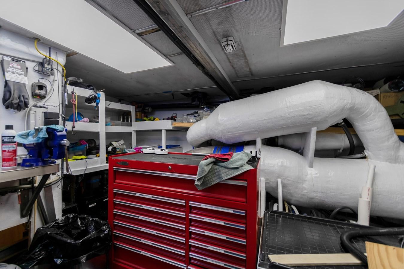 a machine in a room aboard MAC Yacht for Sale