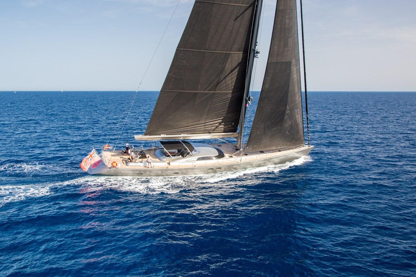 a sailboat on the water aboard SWAGGER Yacht for Charter