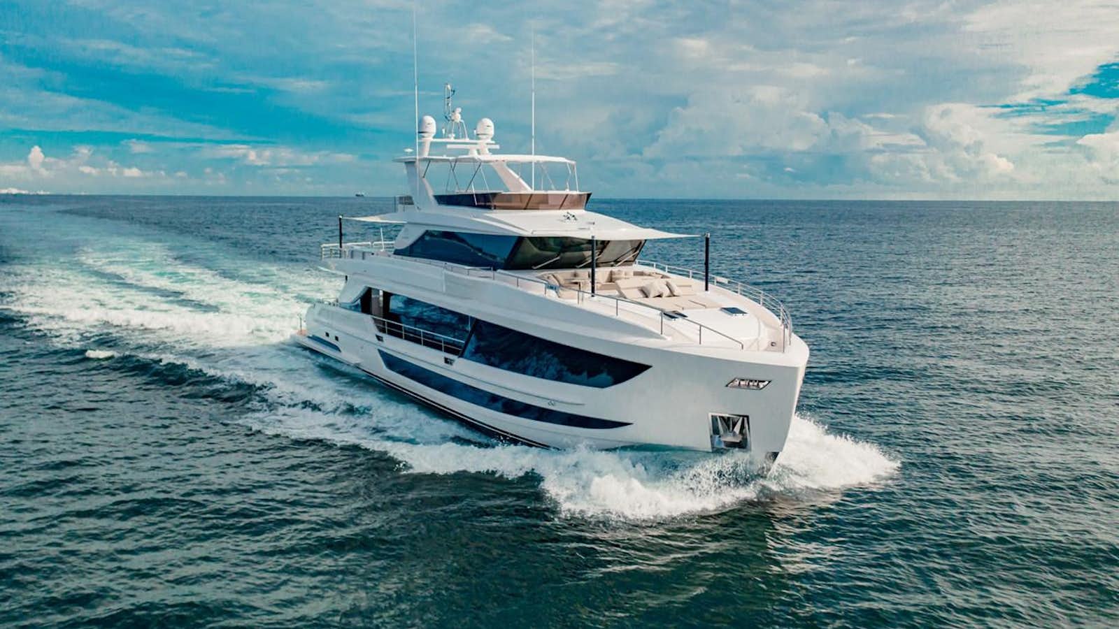 a boat on the water aboard HORIZON FD100/911 Yacht for Sale