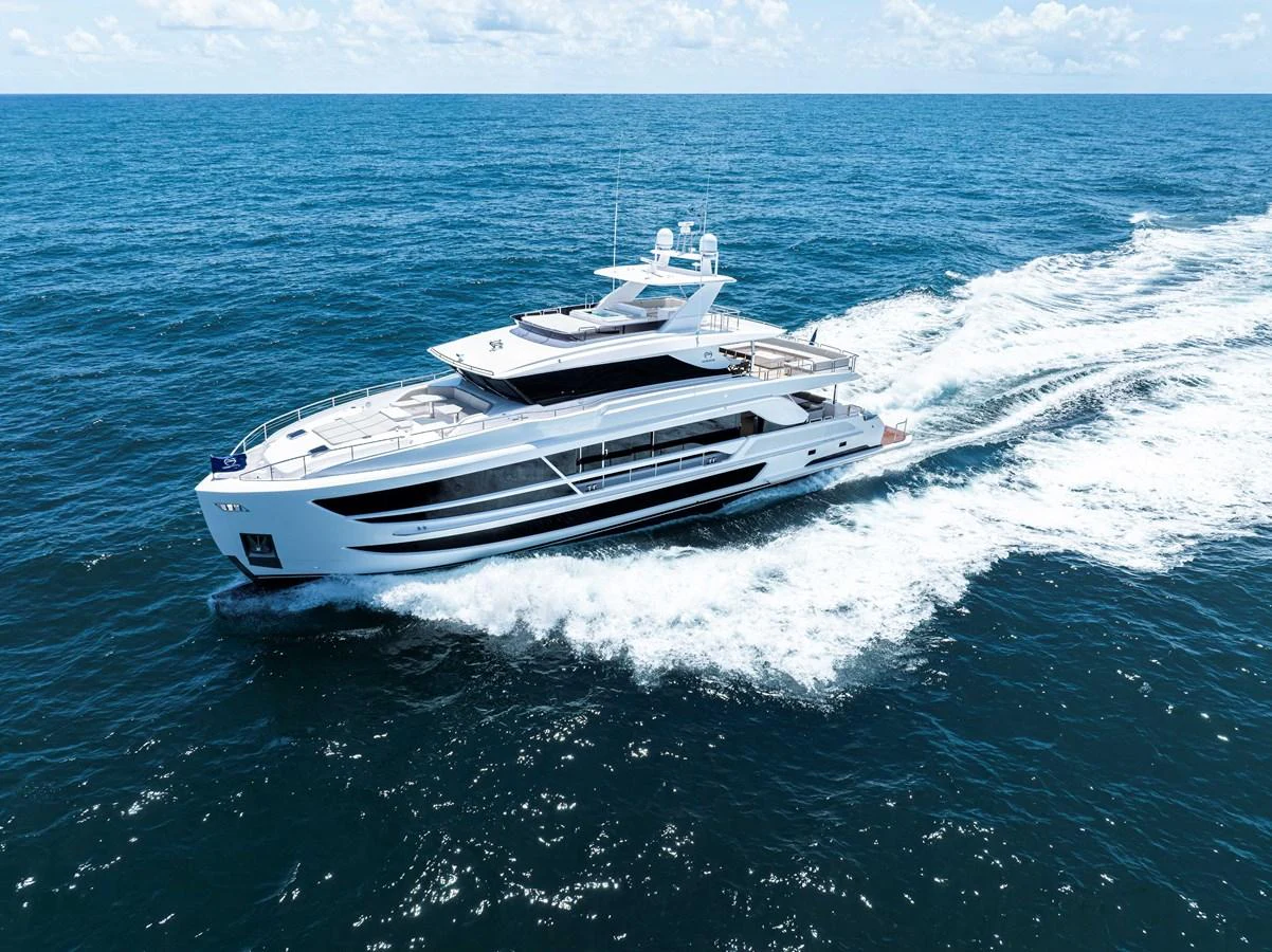 a boat on the water aboard HORIZON FD100/911 Yacht for Sale